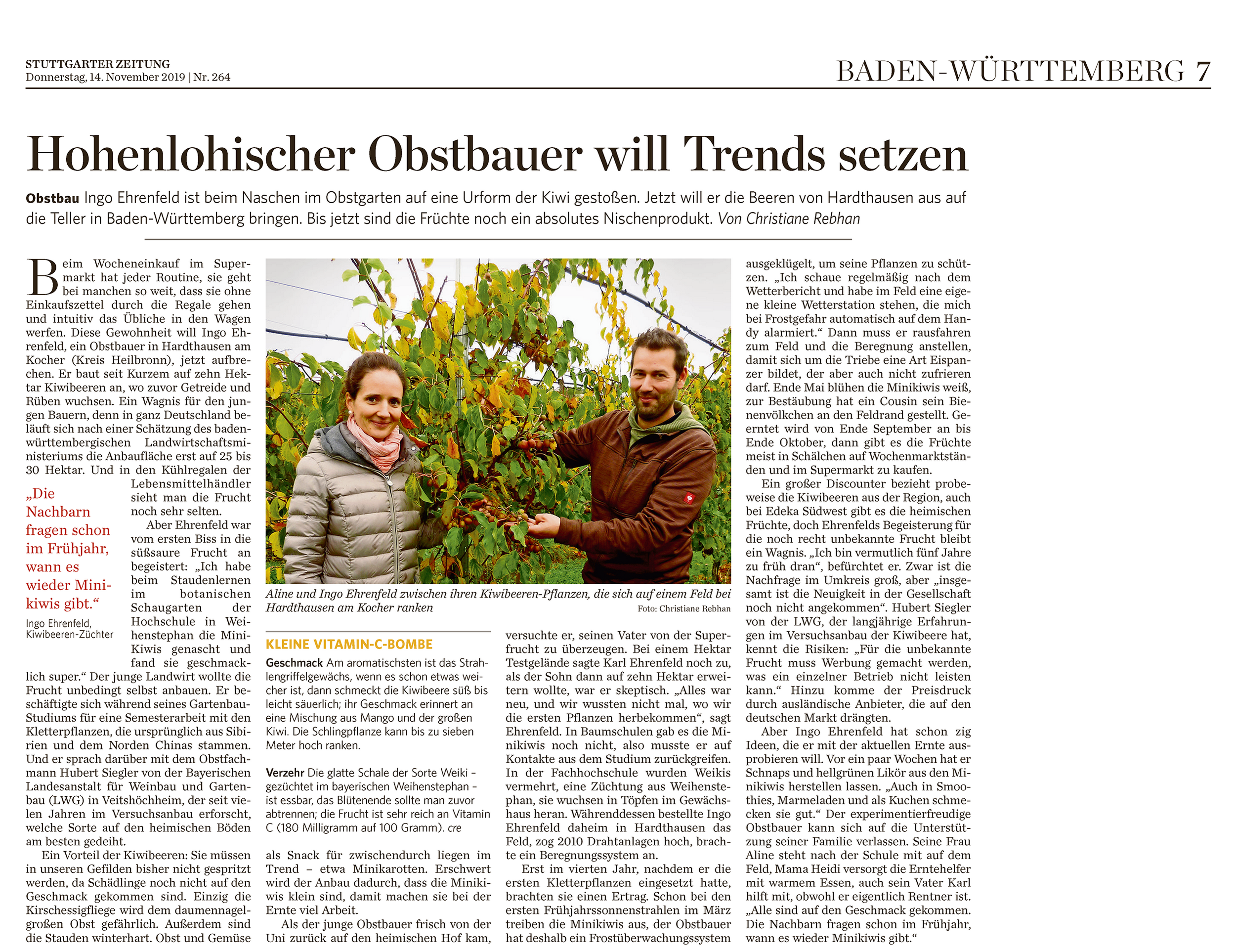 Zeitungsausschnitt Stuttgarter Zeitung